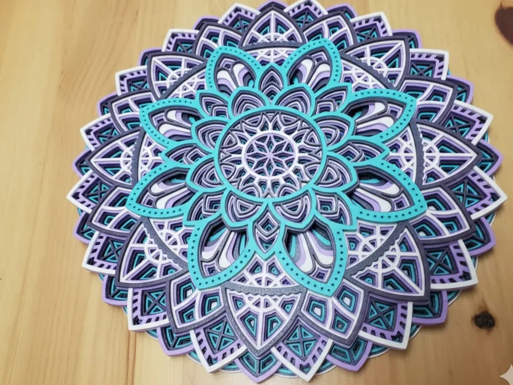 Art mural mandala fleur - Art Print