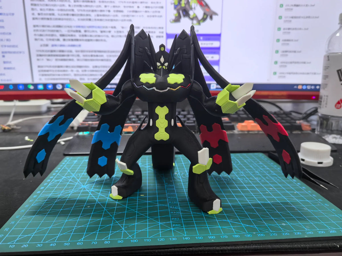 Pokemon Zygarde Forme 100% Corps complet du petit mou Dieu Z Wishiwashi maga Pokemon Gundam (impression par pièces) - Figurine Print