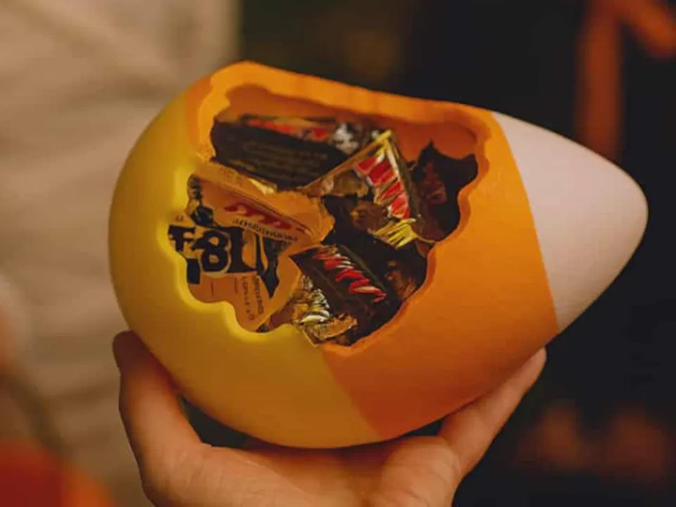 Tour de bonbonnière Jack-O'-Lantern empilée en bonbons de maïs - Fêtes Print