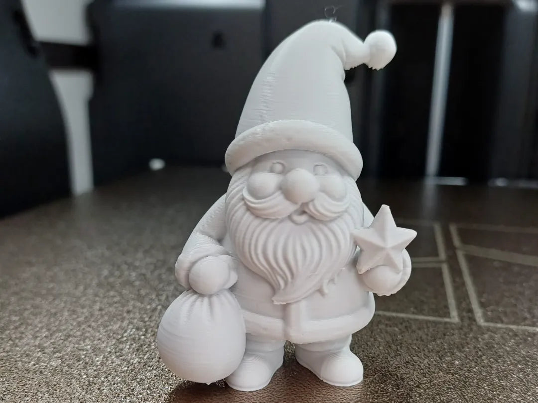 Gnome de Noël avec Étoile - Figurine Print