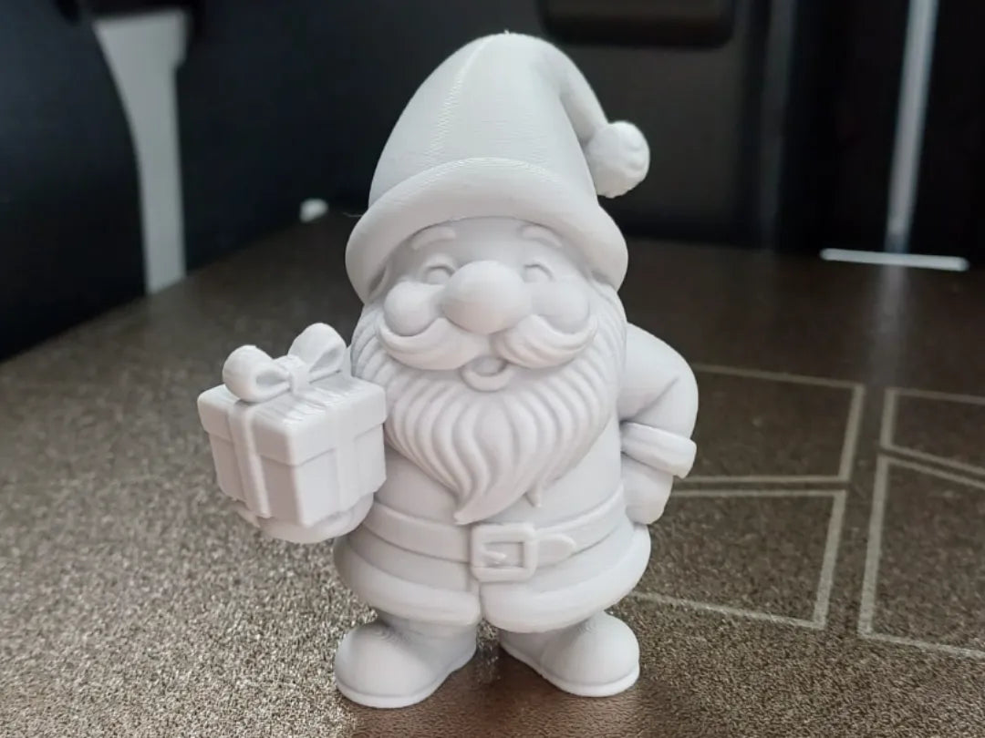 Nain de Noël avec cadeau - Figurine Print