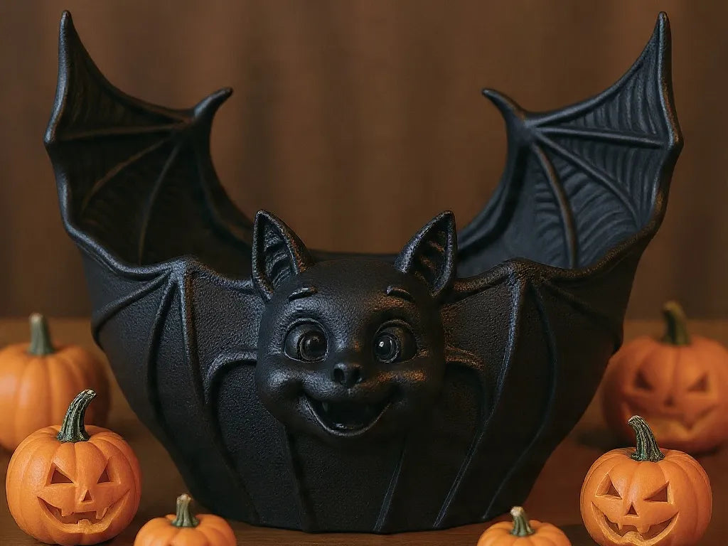 Bol à bonbons/Pot de fleurs d'Halloween Chauve-souris effrayante et mignonne - Fêtes Print