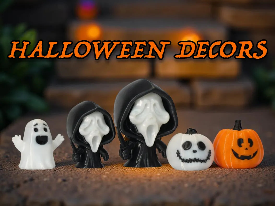 Ensemble de décorations d'Halloween mignonnes et effrayantes - Fêtes Print