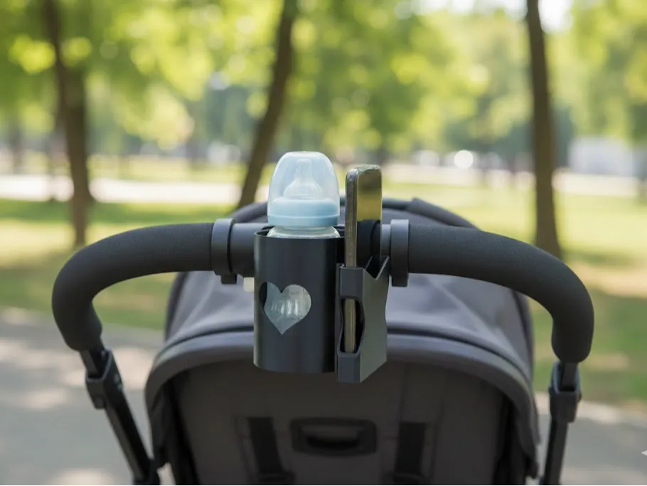 Porte-bouteille ET Téléphone Pour Poussette - Bébé Print