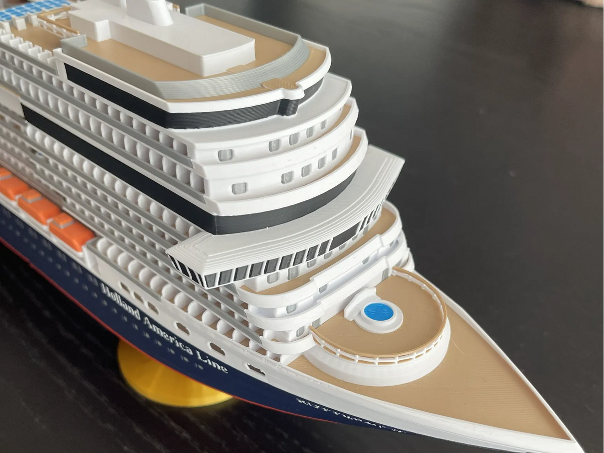 HAL Rotterdam / Nieuw Statendam Navire de croisière 1:500 - Maquette Print