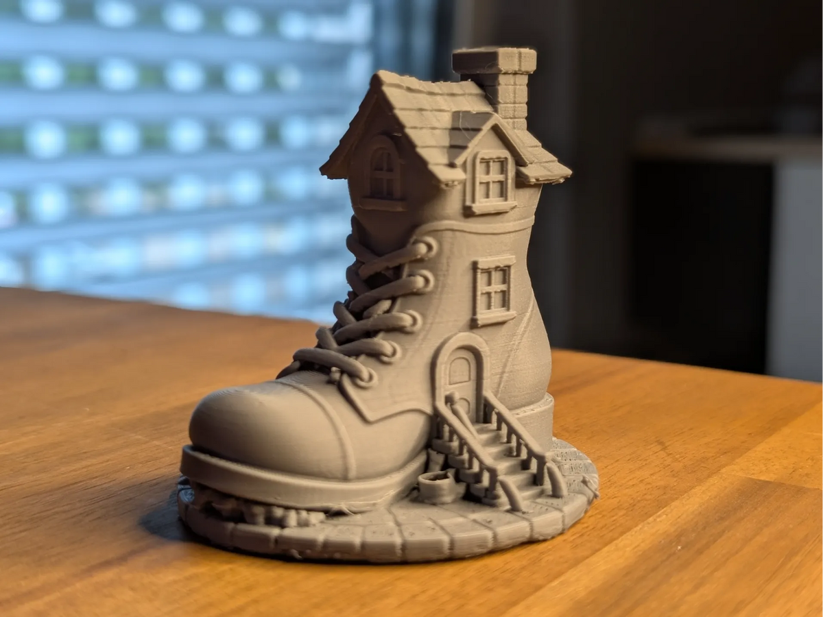 Maison-chaussure de conte de fées – Chaumière botte de fées - Maquette Print