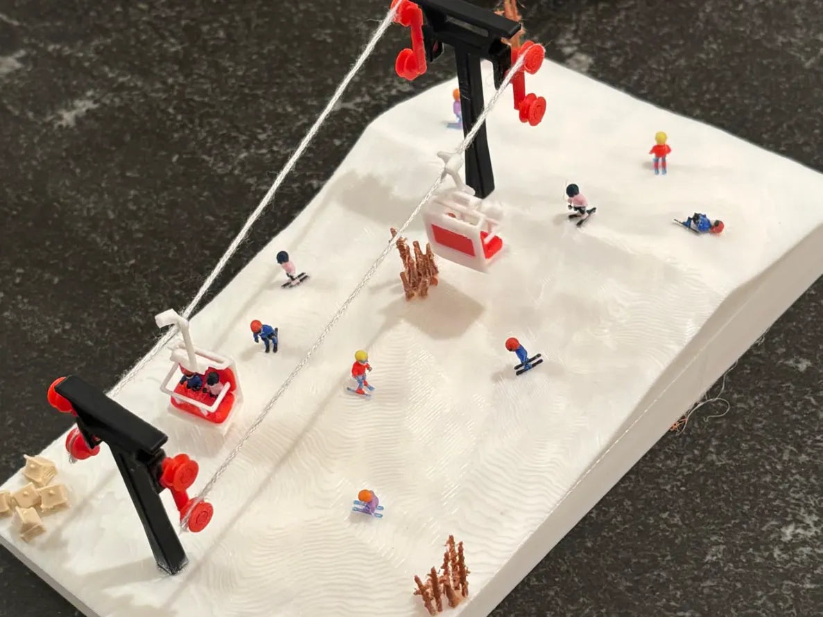 Piste de ski de Sugar Bush – Diorama miniature - Sport Print