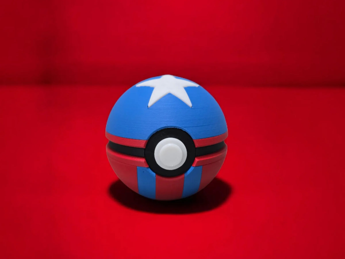 Captain America Pokéball - Multi-pièces - Geek Print