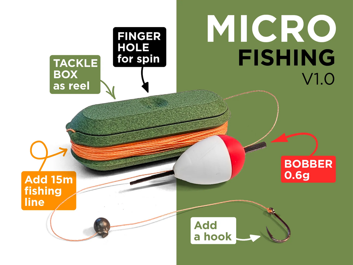 Micro Pêche – La Plus Petite Boîte à Pêche de Poche - Outdoor Print