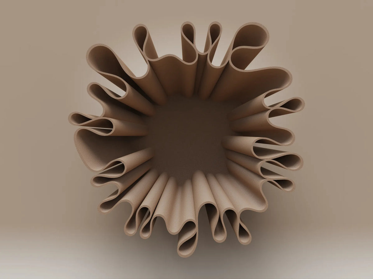 Vase / Plat / Assiette / Plateau / Bol à Fleurs Ondulées - Maison Print