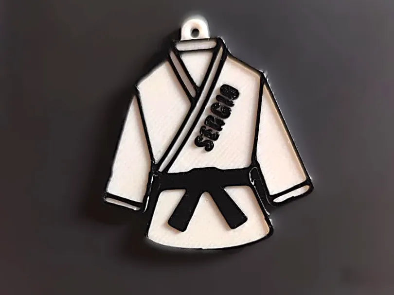 Porte-clés Karategui Karaté Judo Arts Martiaux Nom - Sport Print