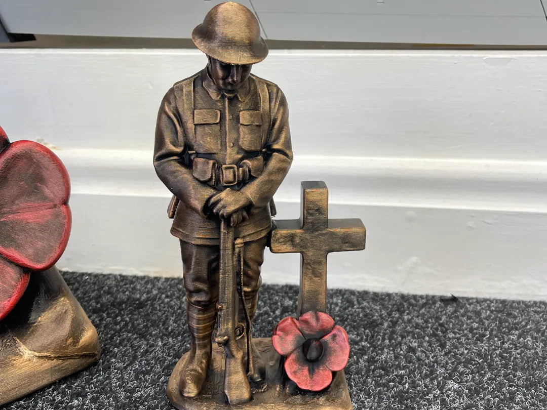 Jour du Souvenir, soldat, statue, monument commémoratif - Cadeau Print