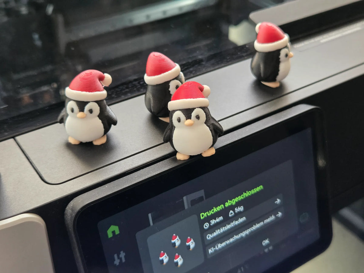 Mignon pingouin de Noël potelé - Geek Print