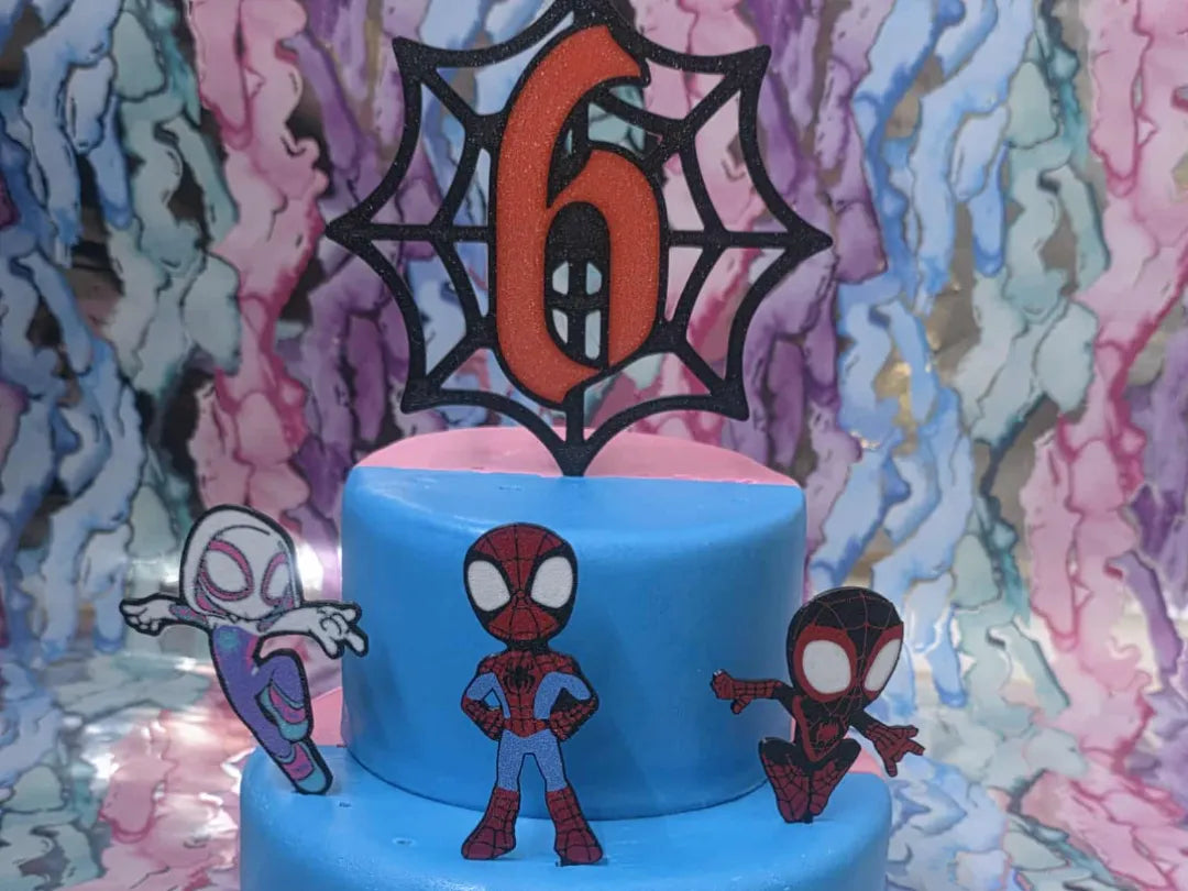 Support à gâteau Spidey et ses amis en 4 parties - Fêtes Print