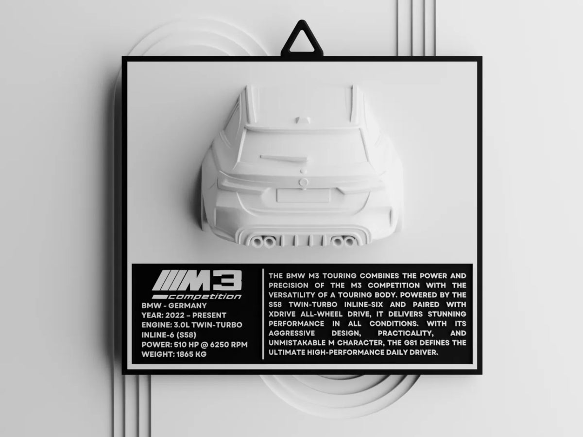 BMW M3 Touring G81 Art Mural Voiture - Auto Print