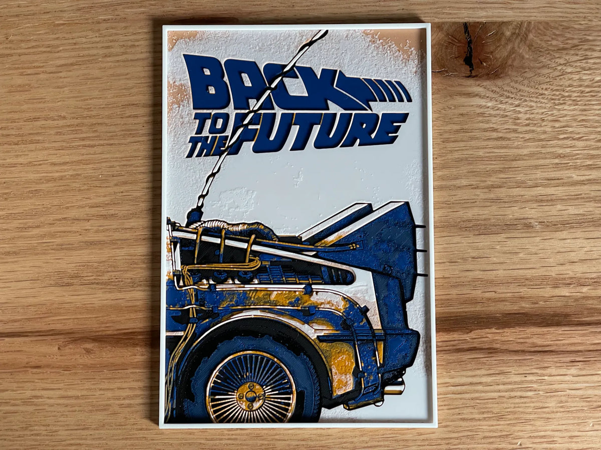 Back To The Future (1985) Affiche de film Hueforge - Geek Print