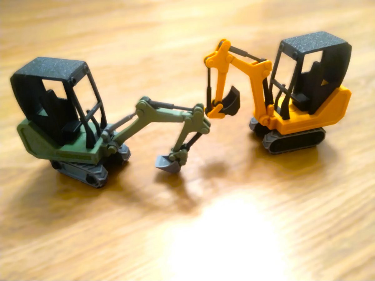 Mini-Pelle (tracteur, remorque) - Maquette Print