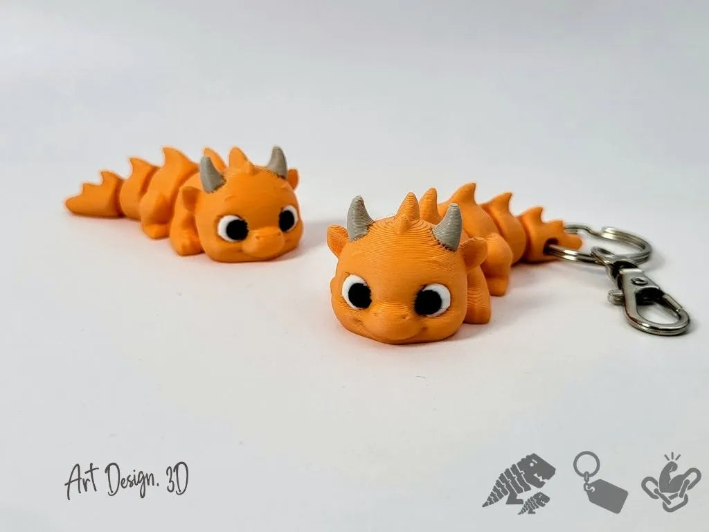 Drake le Dragon Articulé - Joints solides - Figurine Print