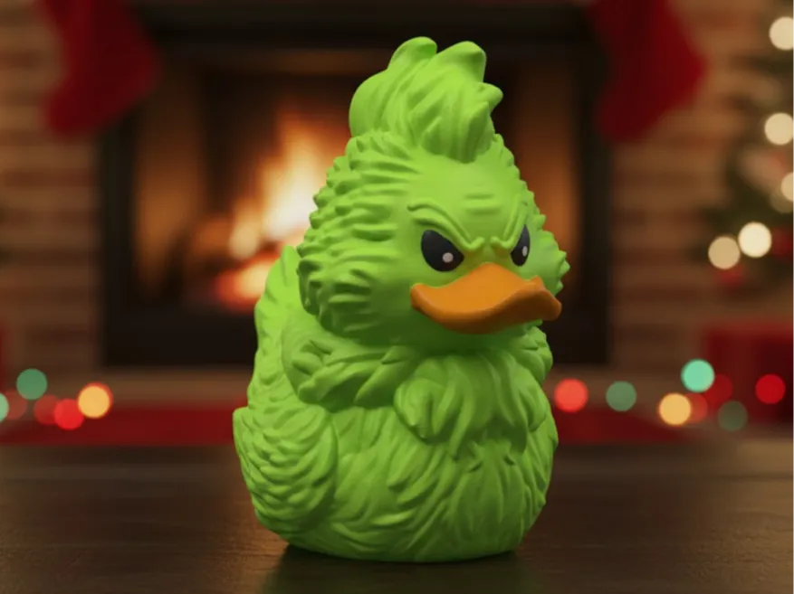 Décoration Canard en Caoutchouc Grinch - Bébé Print