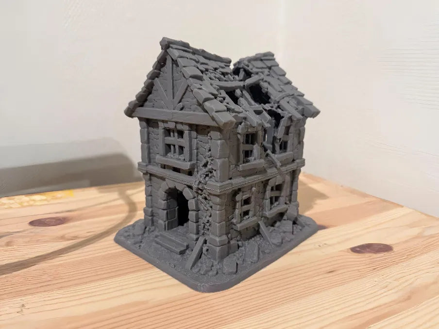 Maison fantastique en ruine - terrain JDR - Jeux Print