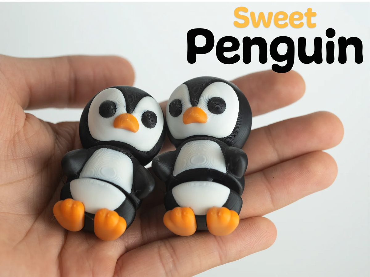 Pingouin mignon - Articulé & porte-clés - Geek Print