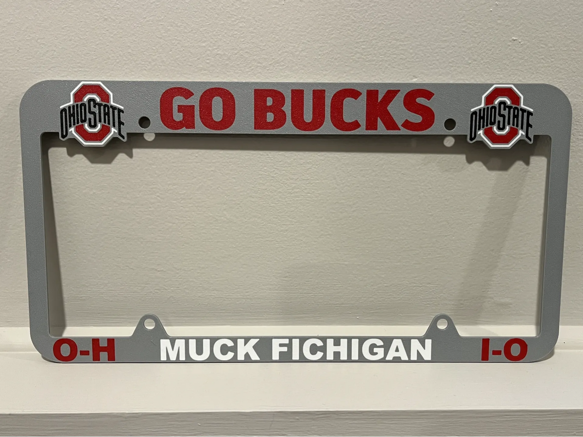 Cadre de plaque d'immatriculation de l'Ohio State - Auto Print