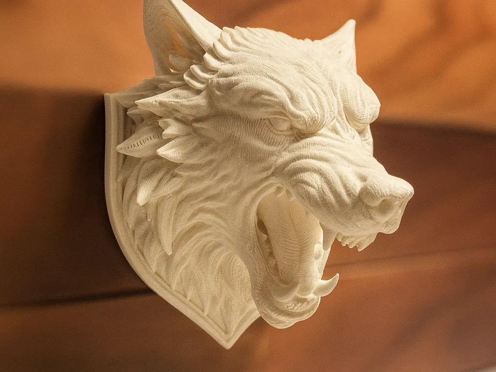 Loup Terrifiant Bloodhowl — Buste Trophée Mural - Art Print
