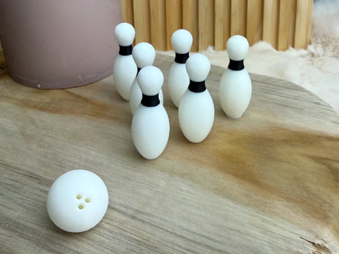 Mini Bowling Set – Scènes d'Elf on the Shelf - Sport Print