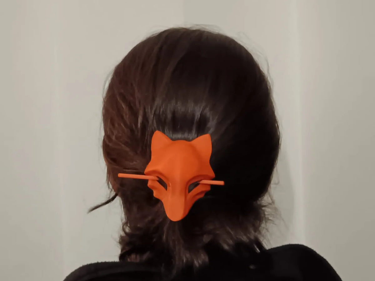 Épingle à Cheveux Chignon Masque de Renard - Bijoux Print