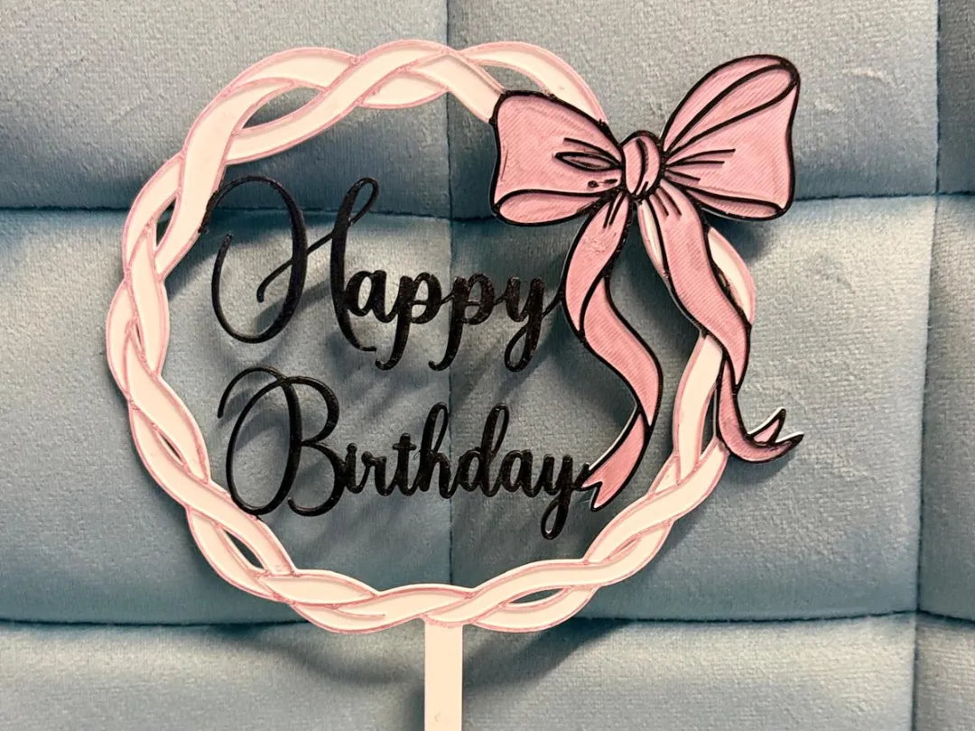 Décoration de gâteau avec nœud - Fêtes Print