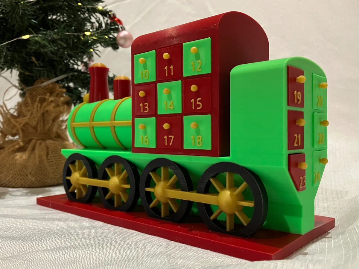 Calendrier de l'Avent train de Noël - Fêtes Print