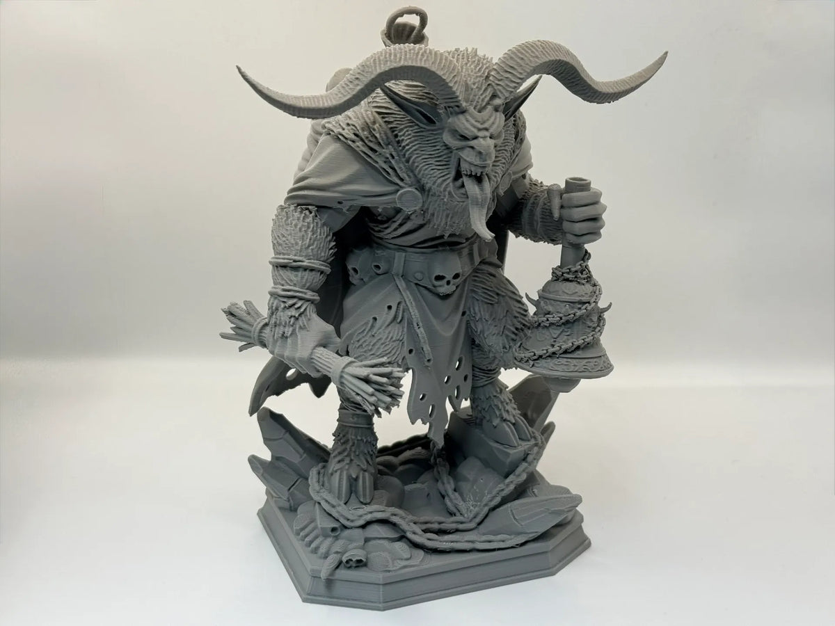 Krampus – Le Punisseur de l'Hiver avec des Enfants Volés - Figurine Print