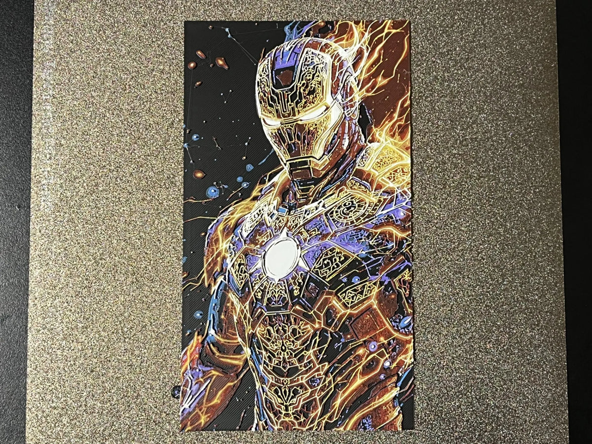 Iron Man Héros Marvel Hueforge - Geek Print