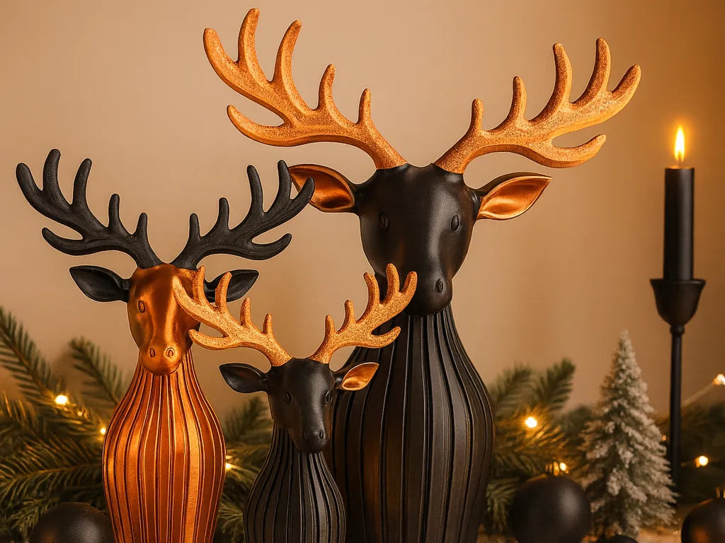 Décoration de Noël en Bois de Cerf - Fêtes Print