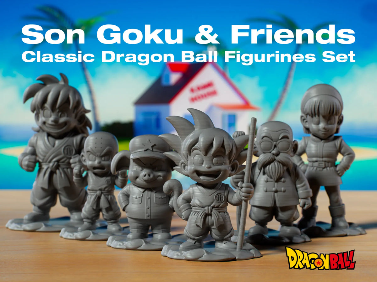 Son Goku et ses amis – Ensemble Dragon Ball Classique - Figurine Print