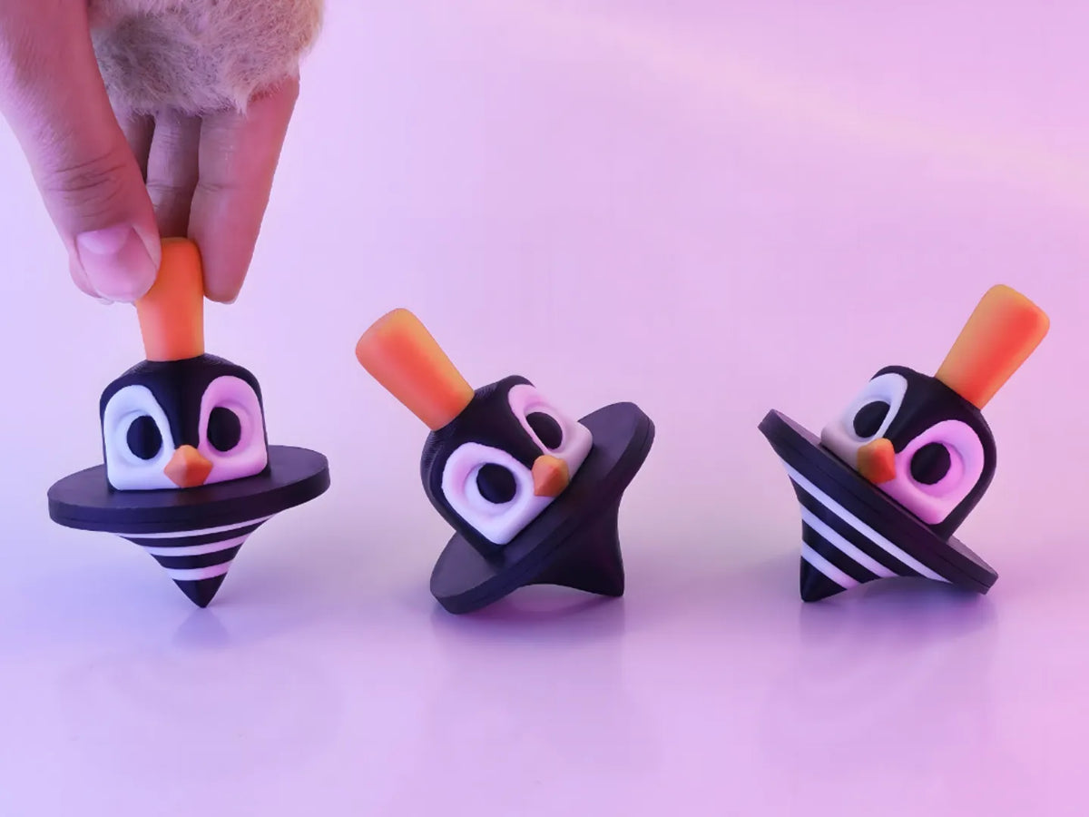 Fidget Toupie Pingouin Mignon - Geek Print
