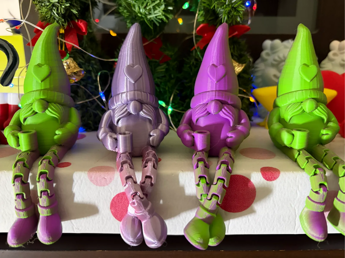Gnome de Noël Détendu - Figurine Print