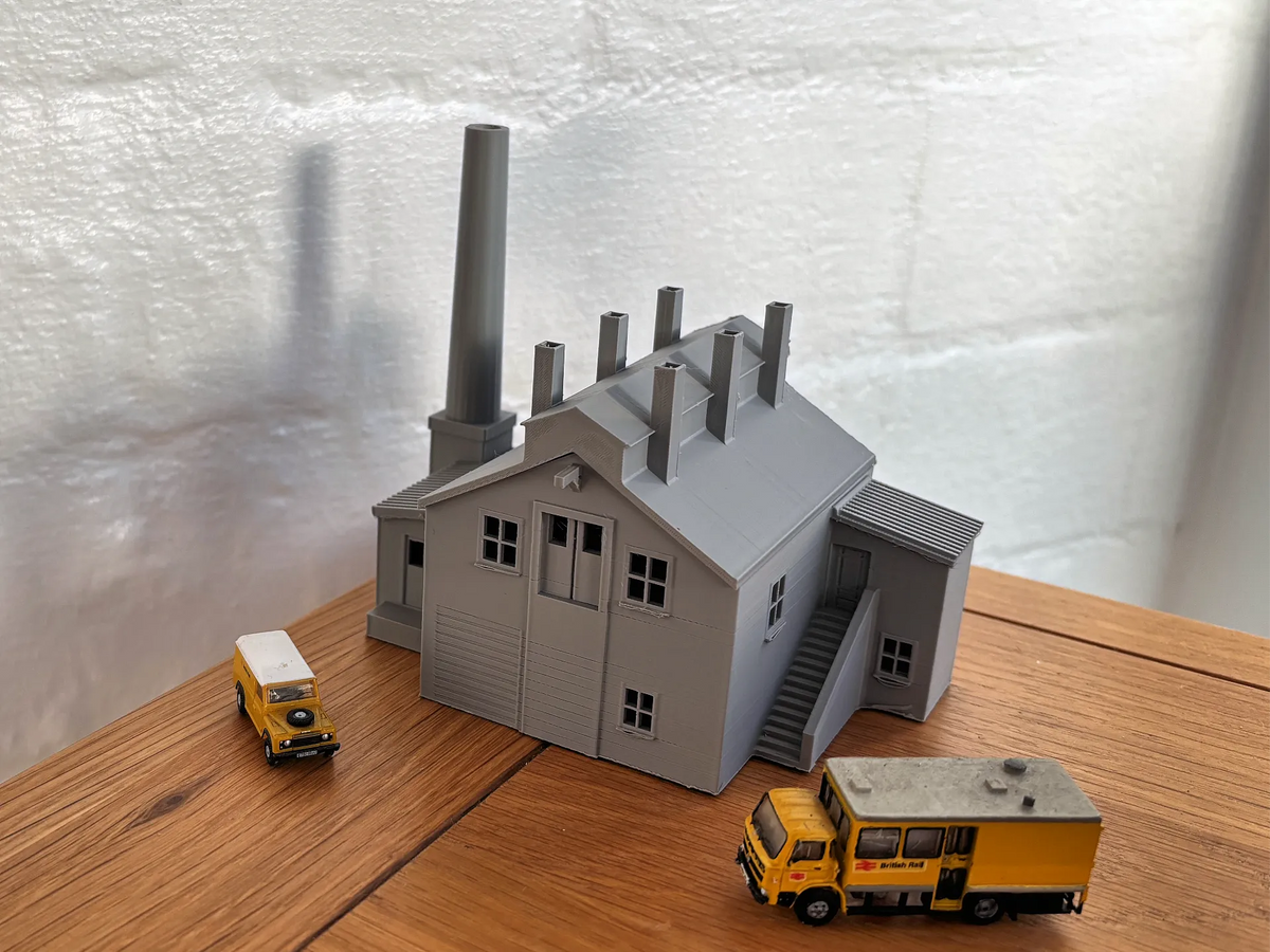 Usine à l'échelle N - Modélisme ferroviaire - Maquette Print