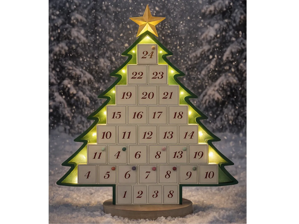 Calendrier de l'Avent illuminé - Fêtes Print