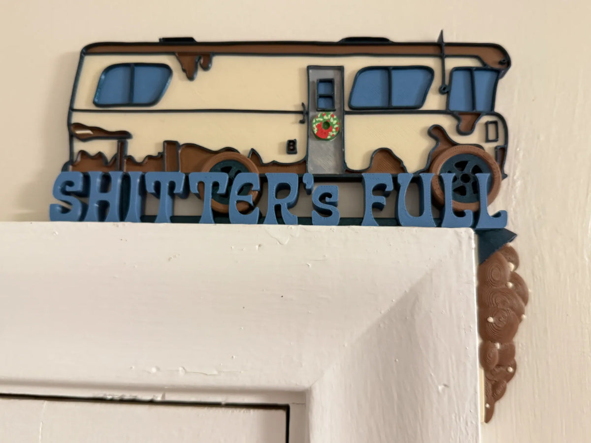 Cousin Eddie Camper "Shitter's Full" - Art Mural - Outdoor Print
