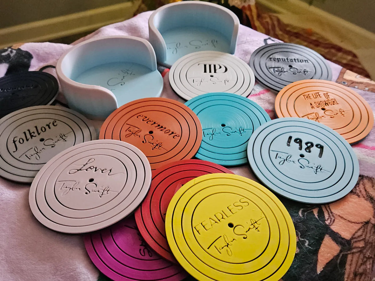 Albums de Taylor Swift - Sous-verres en vinyle - Music Print