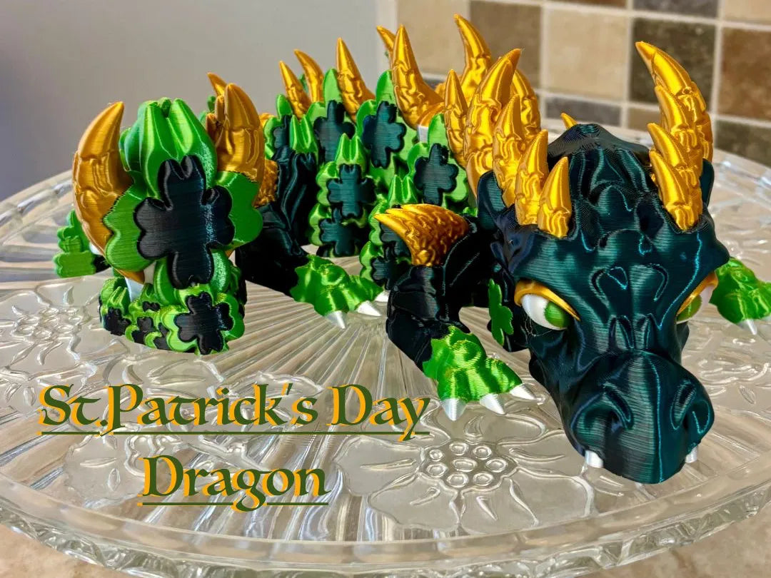 Dragon articulé de la Saint-Patrick - Fêtes Print