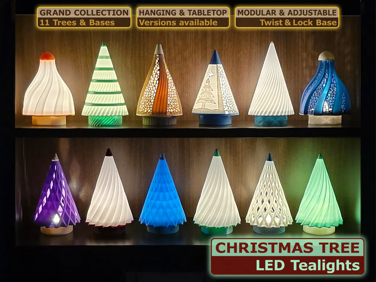 Lumières LED de sapin de Noël - Modulaires+Ajustables - Fêtes Print