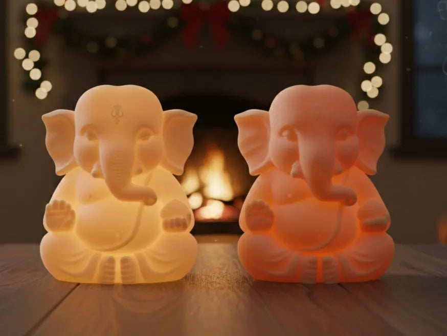 Ganesha en Méditation - Lanterne - Sport Print