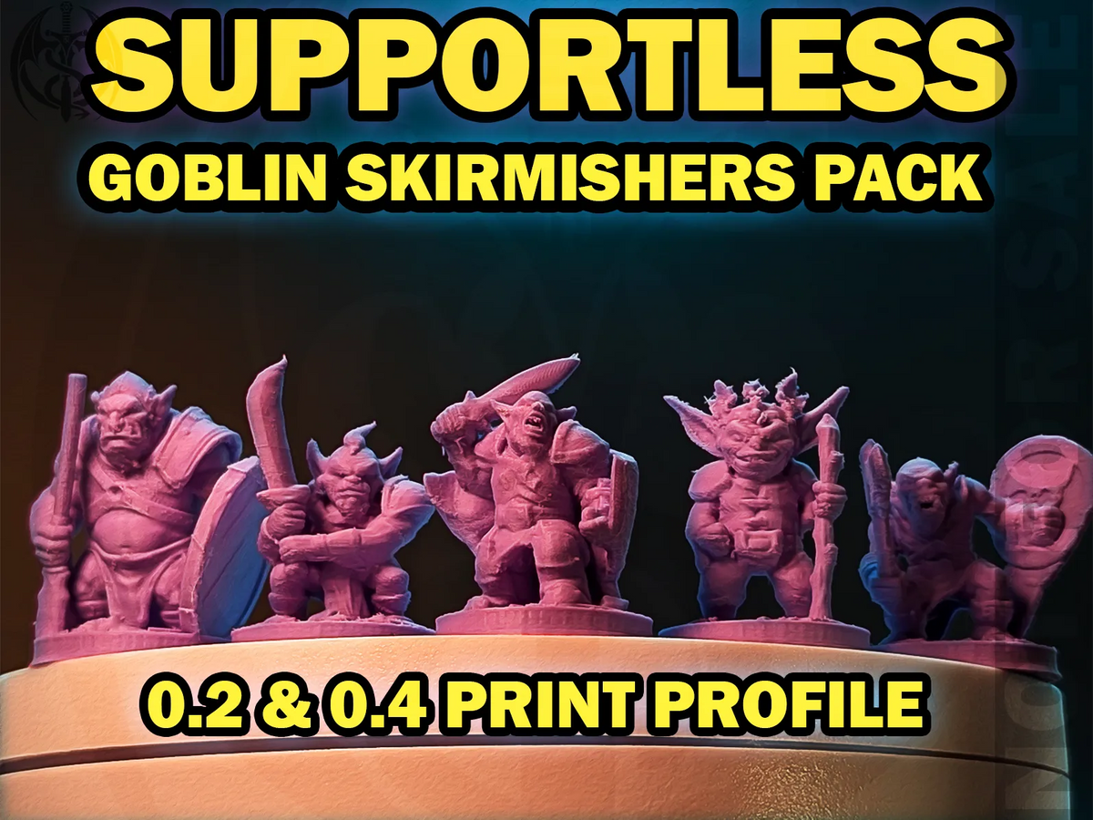 Miniatures de combat de gobelins sans support - 32mm - Figurine Print