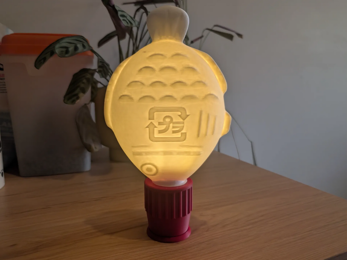 Lampe Poisson Soy avec support de douille E14 - Lumière Print