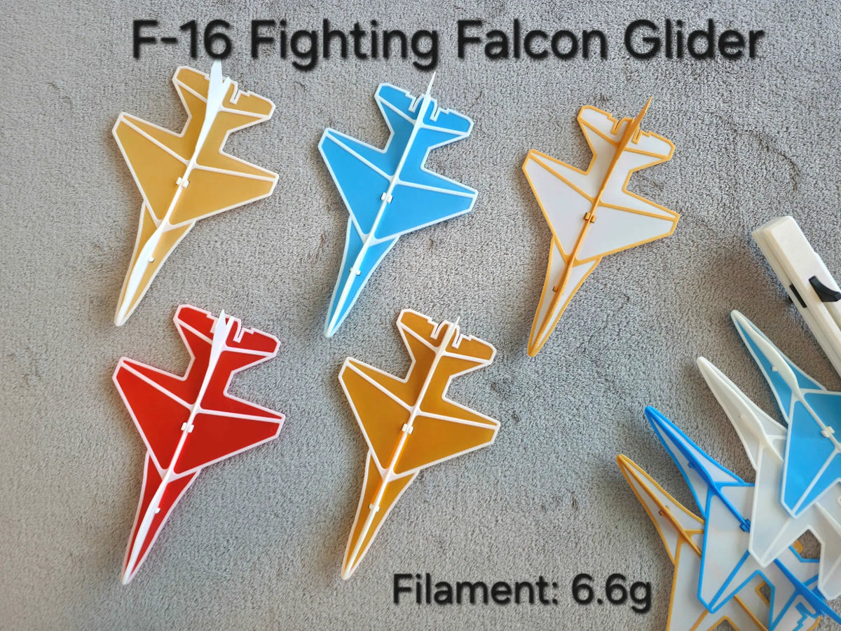 Planeur avion F-16 Fighting Falcon - Maquette Print