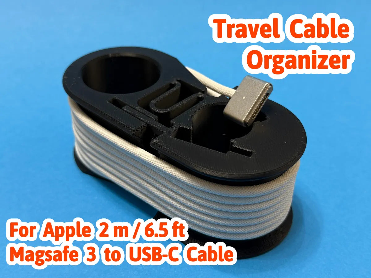 Organisateur de câble de voyage Apple MagSafe 3 MacBook - Voyage Print