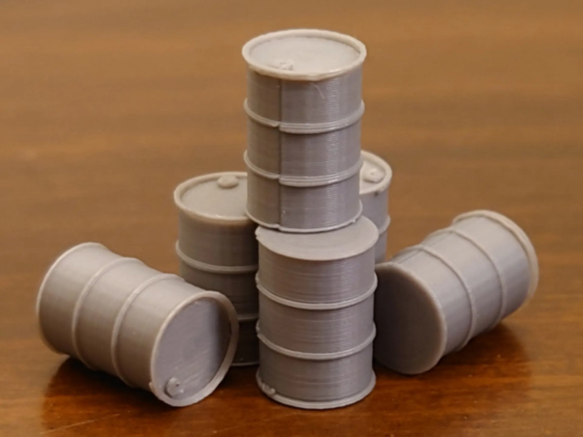 Fût de 55 gallons échelle HO - Maquette Print