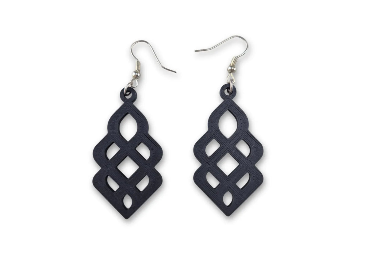 Boucles d'oreilles pendantes géométriques – Design moderne - Bijoux Print